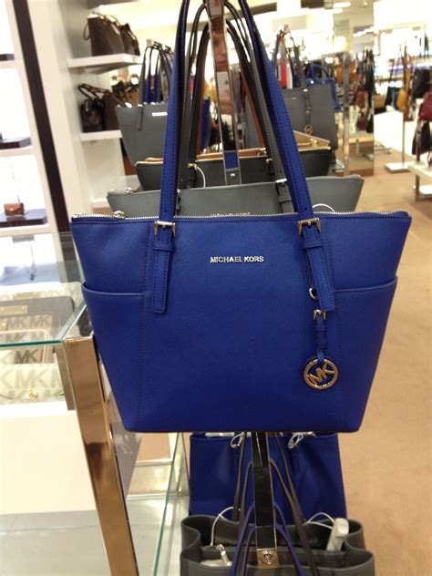 michael kors royal blue purses|blue Michael Kors backpack purse.